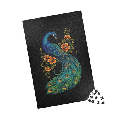 Floral Peacock - Puzzles, 110 pieces, 252 pieces, 520 pieces, 1014 pieces