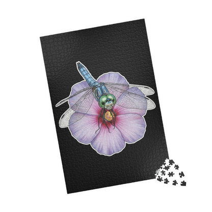 Dragonfly Hibiscus- Jigsaw Puzzle — 110/252/520/1014 - Piece Magical Artwork