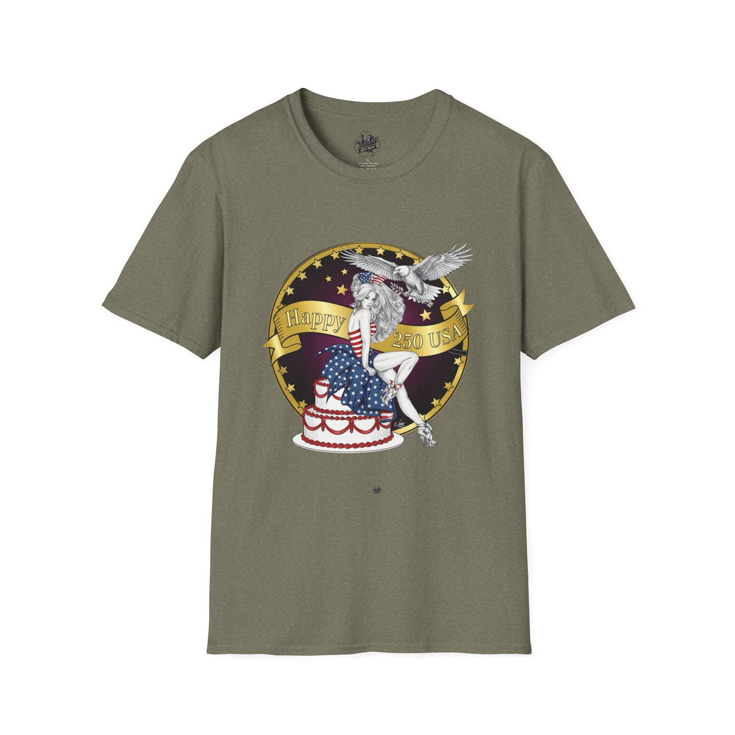 Patriotic '250 Years of Faith in the USA' T-Shirt — Happy Birthday America