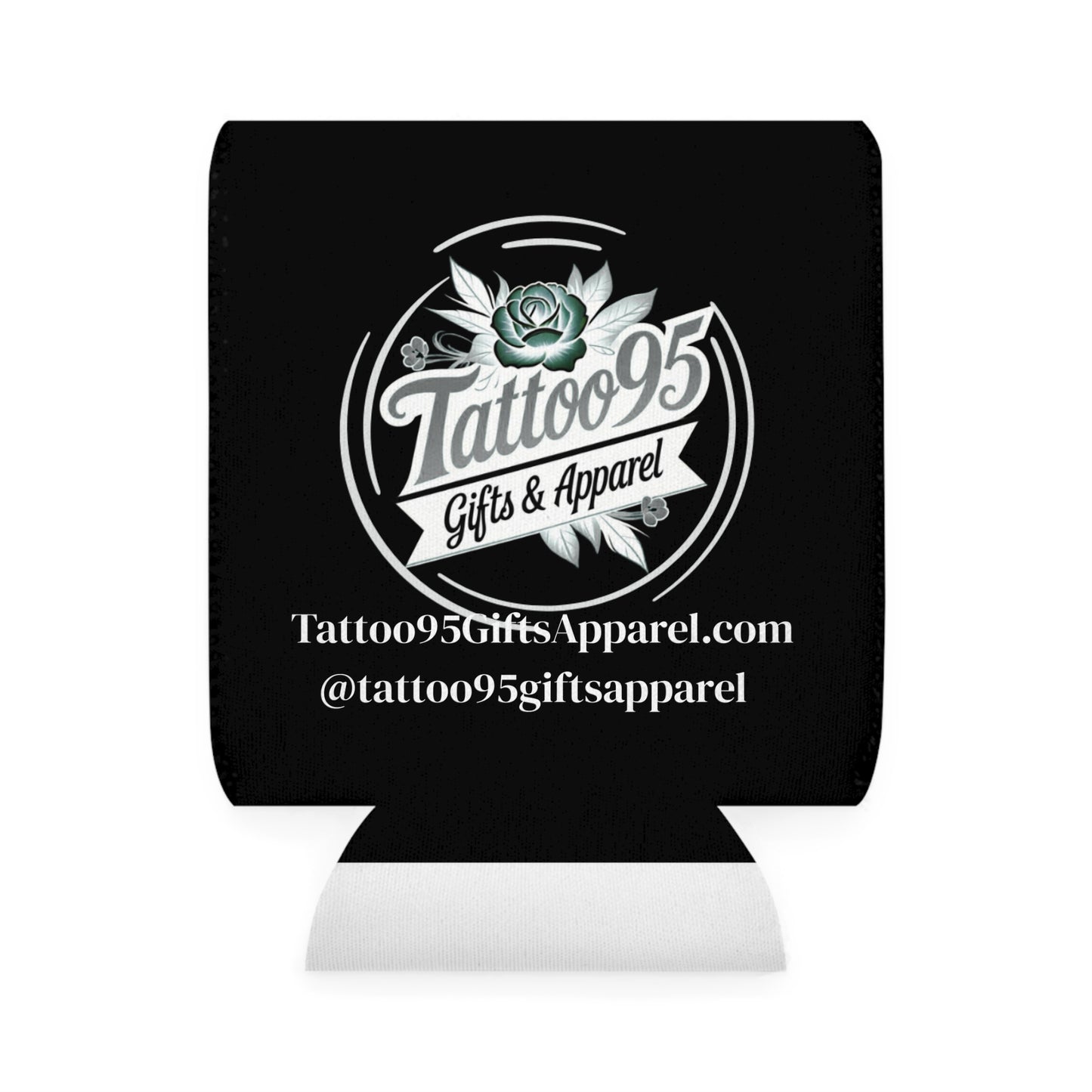 Skulls and Roses design, Can Cooler Sleeve, Coozie