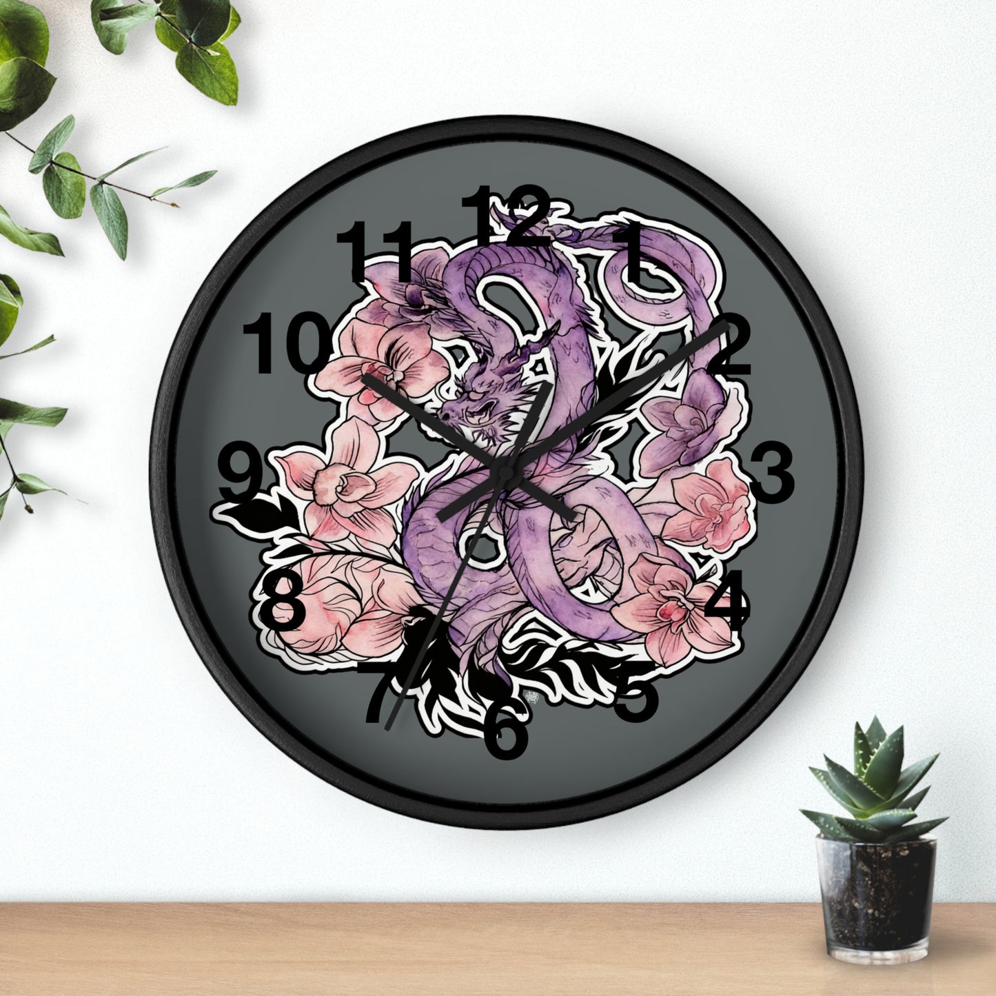 Dragon Orchids - Wall Clock