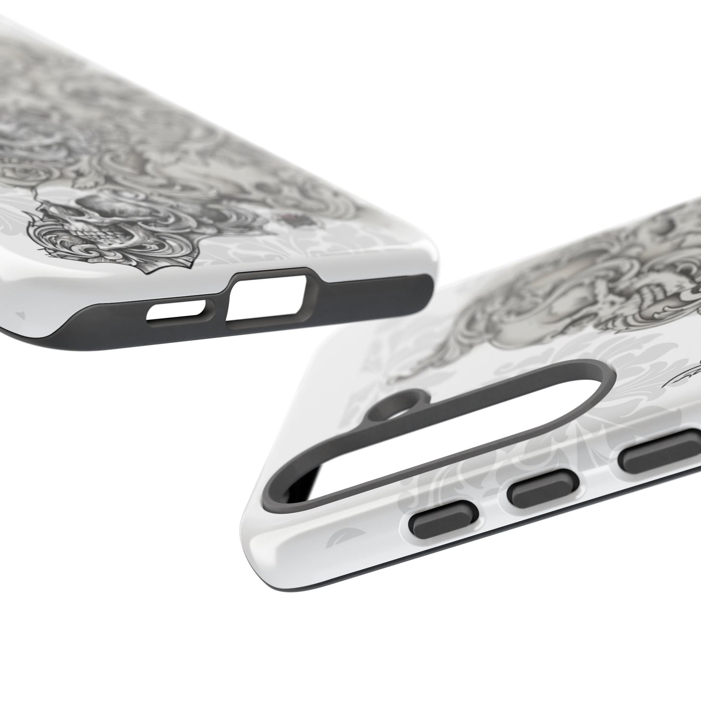 Cascading Skulls - Tough Phone Cases Available in most Galaxy series.