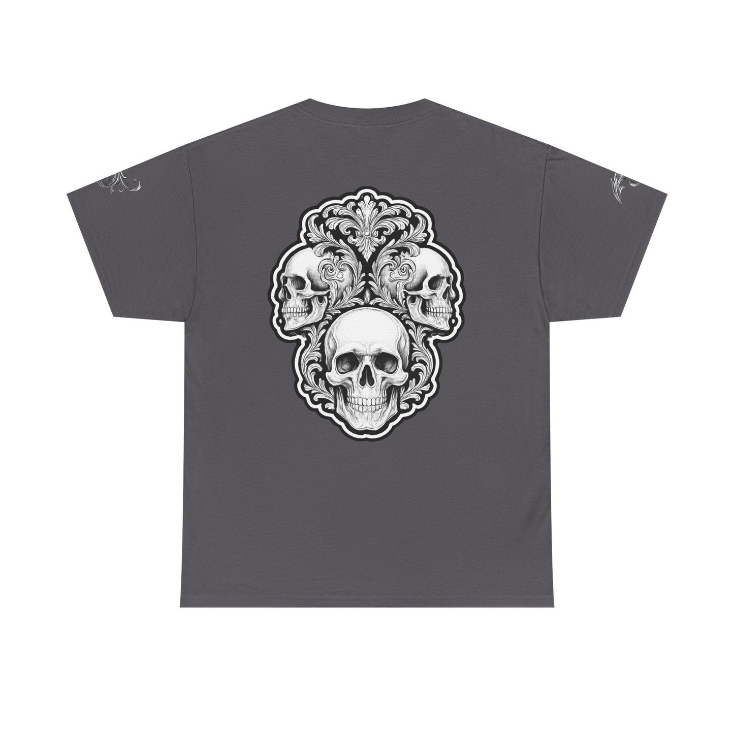 Skulls Filigree - Charcoal T-Shirt
