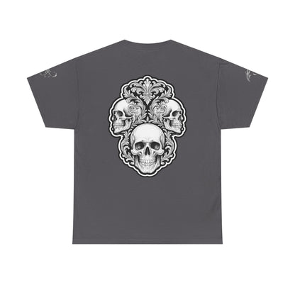 Skulls Filigree - Charcoal T-Shirt