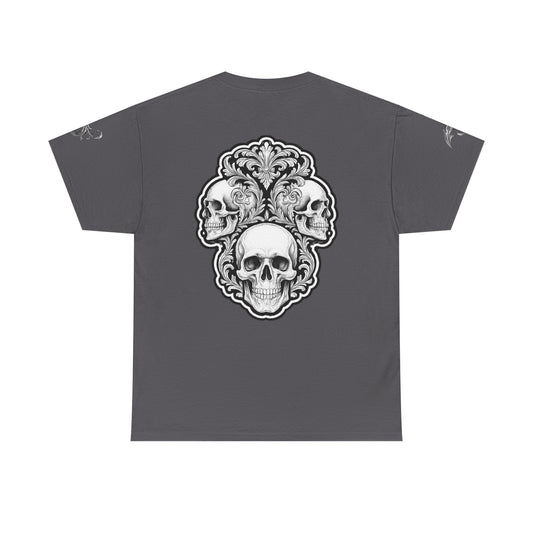 Skulls Filigree - Charcoal T-Shirt