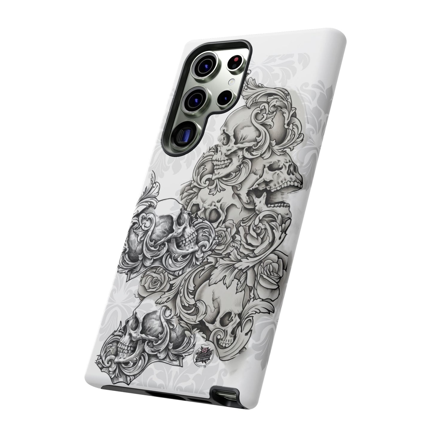 Cascading Skulls - Tough Phone Cases Available in most Galaxy series.