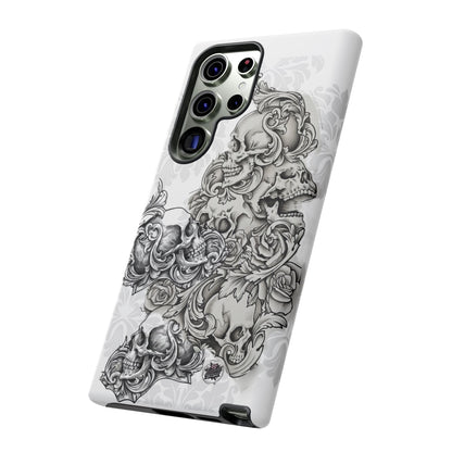 Cascading Skulls - Tough Phone Cases Available in most Galaxy series.