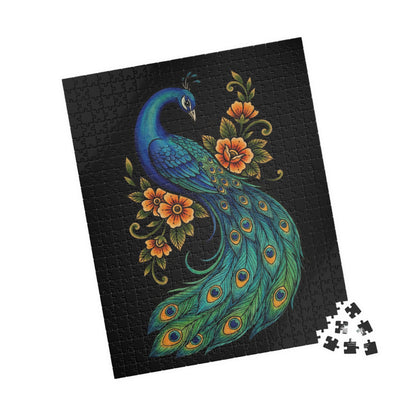 Floral Peacock - Puzzles, 110 pieces, 252 pieces, 520 pieces, 1014 pieces