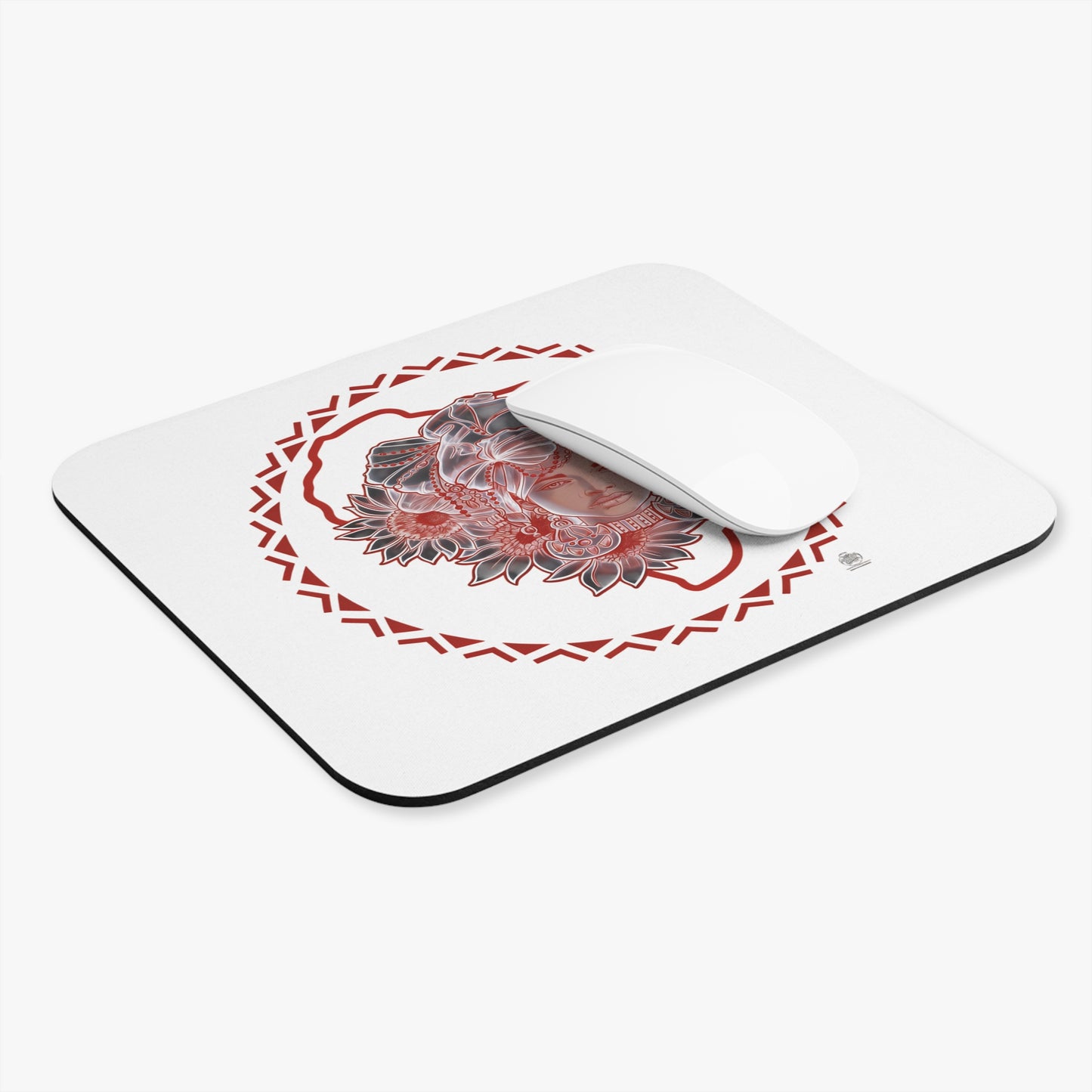 Sacred Beauty - Mouse Pad — Slim Rectangular Desk Mat