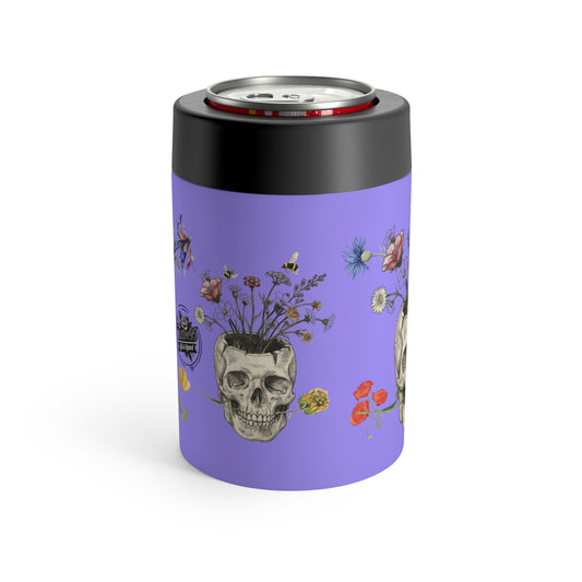 Floral Skull Planter - Can Holder — Insulated Stainless Steel 12oz Cooler