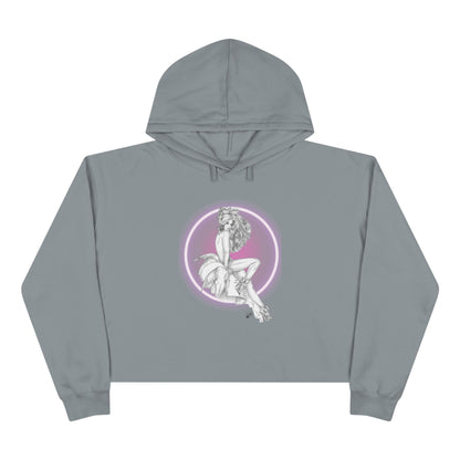 Pretty Bunny Vintage Artwork - Beauty Never Gets Old - Hoodie Cropped