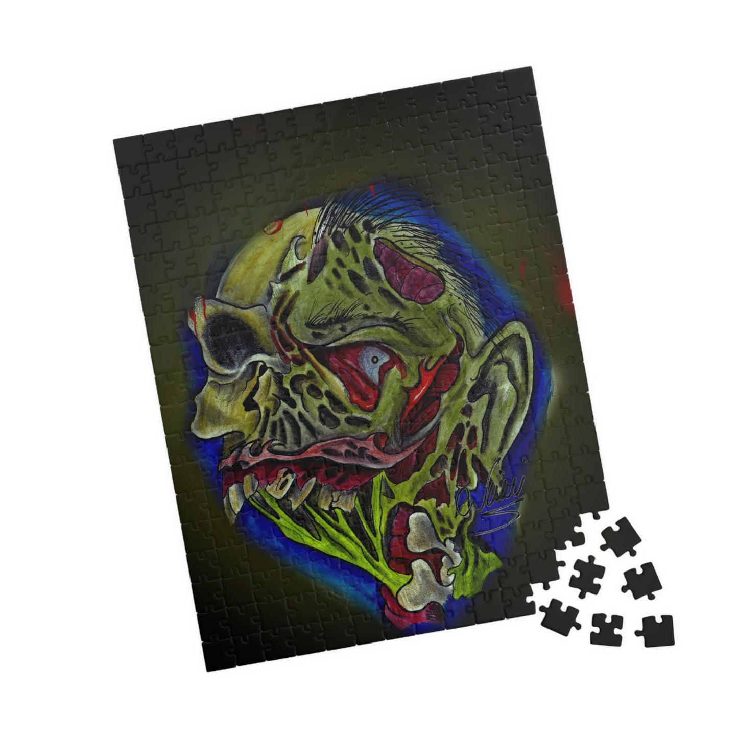 Zombie King of the Dead - Puzzle — Jewel-Toned Glossy Art (110/252/520/1014 pcs)