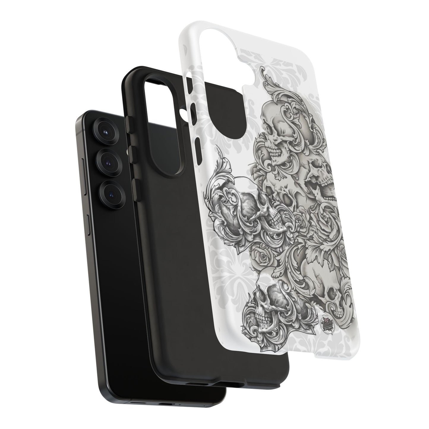 Cascading Skulls - Tough Phone Cases Available in most Galaxy series.