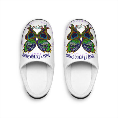 Nikkis Tattoo Studio Collection - Butterfly Skull - Women's Indoor Slippers