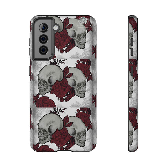 Skulls and Roses Tattoo Art - Samsung Galaxy Phone Case