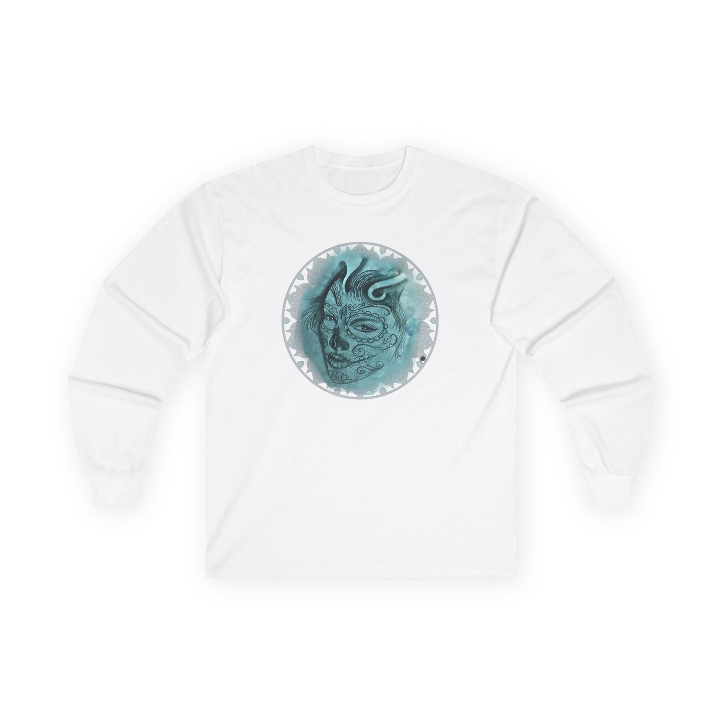 Beautiful Face Tattoo Artwork - T-Shirt Long Sleeve