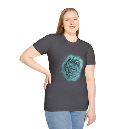Beautiful Face Tattoo Art - Gildan T-Shirt — Artistic Portrait Graphic Tee