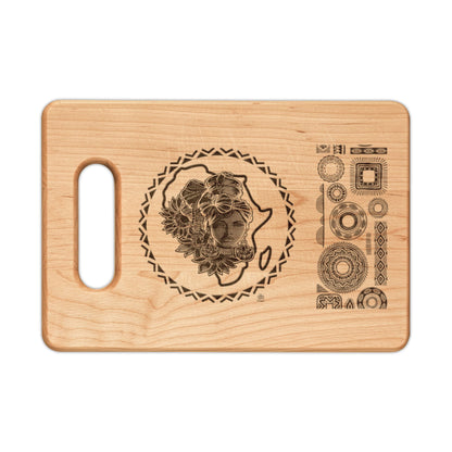 Gele Girl - Engraved Cutting Board — Decorative Serving & Chopping Board