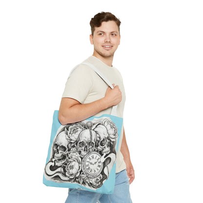 Skull Time - Tote Bag — Gothic Vintage Tattoo Art