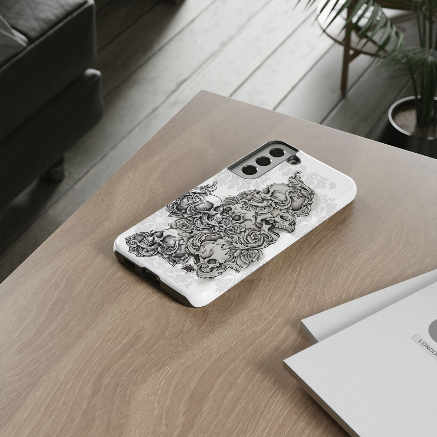 Cascading Skulls - Tough Phone Cases Available in most Galaxy series.