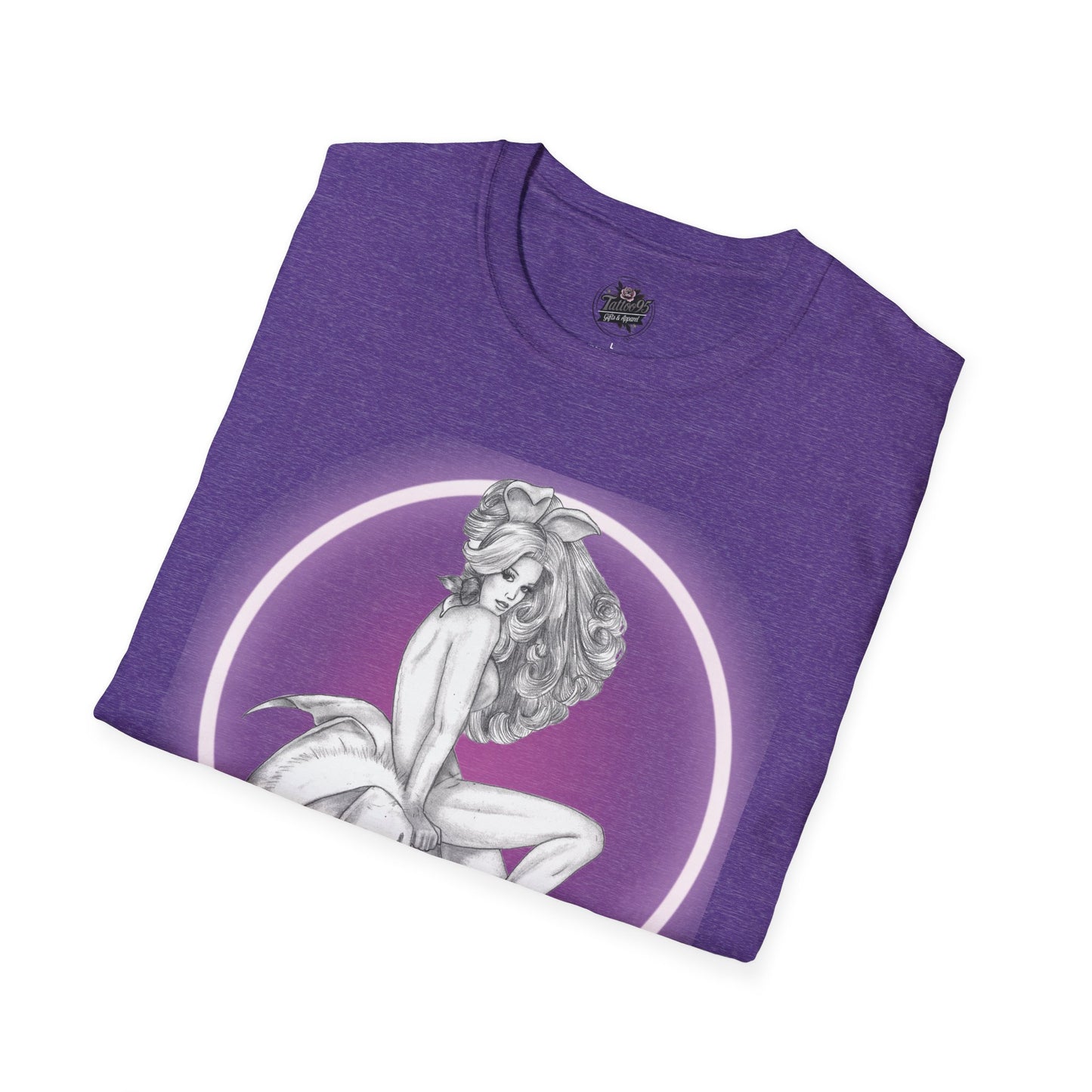 Pretty Bunny Vintage Artwork - Unisex Soft-Style T-Shirt