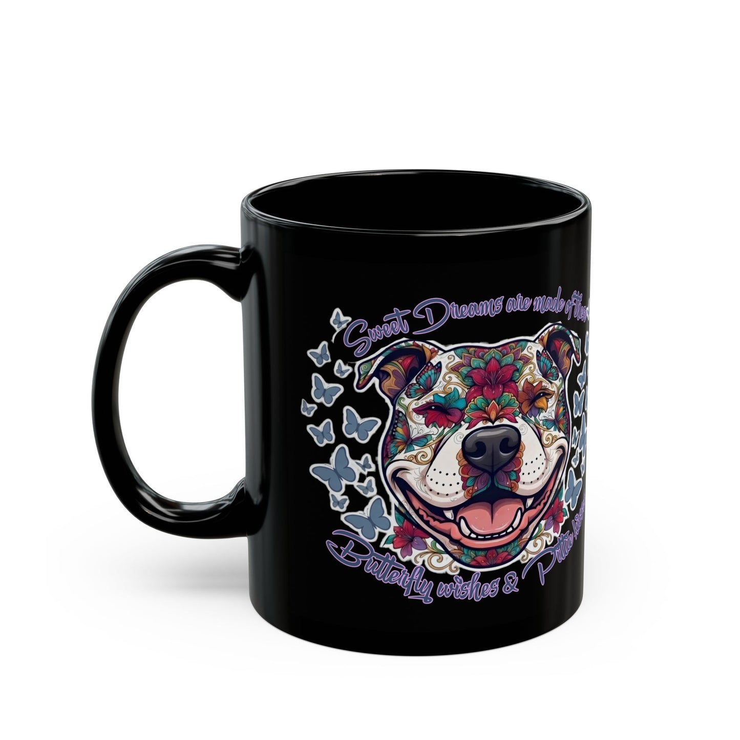Pitbull Tattoo Art Black Mug — Nikki Thompson (11oz & 15oz)