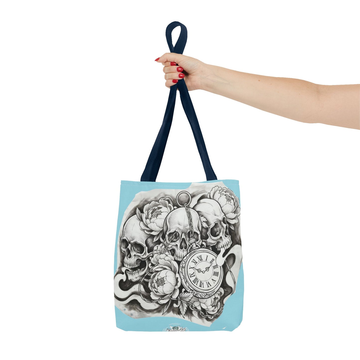Skull Time - Tote Bag — Gothic Vintage Tattoo Art