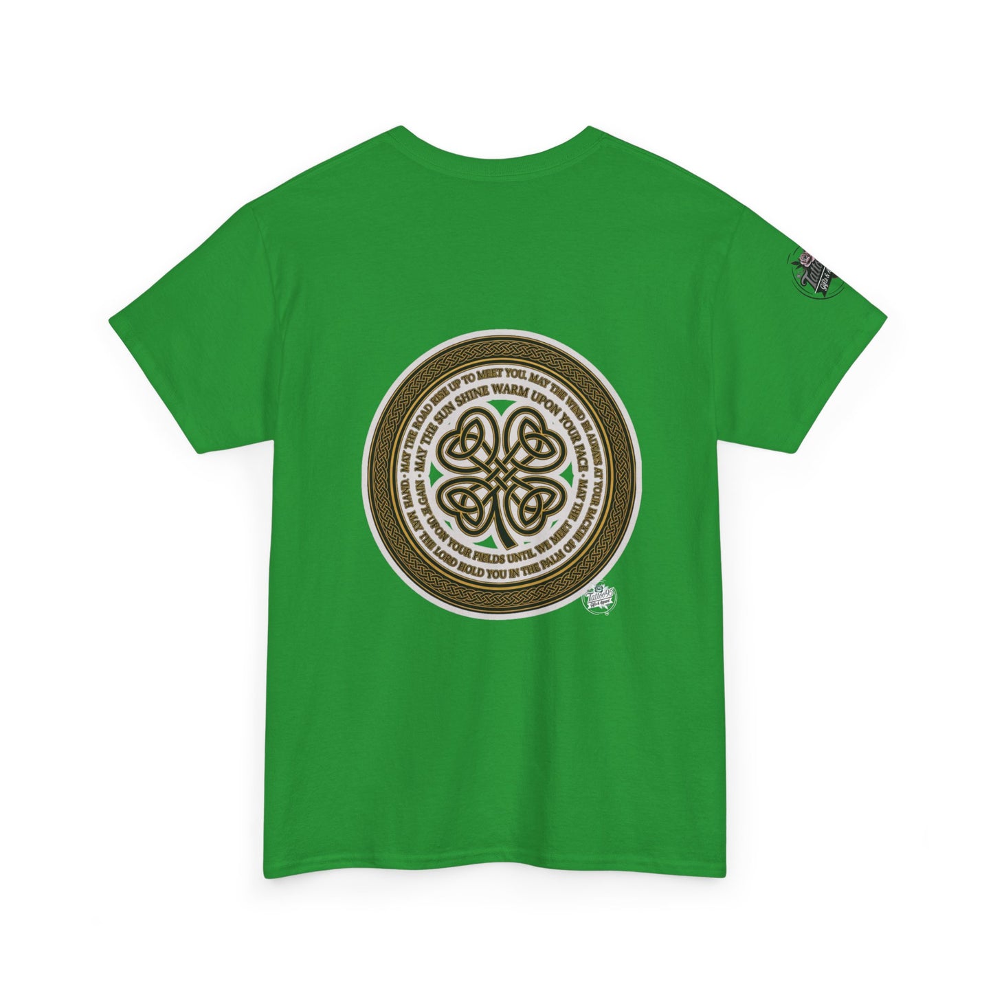 Irish Strong - Celtic Medallion ‘May the road rise up to meet you' Green T-Shirt