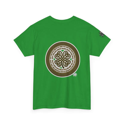 Irish Strong - Celtic Medallion ‘May the road rise up to meet you' Green T-Shirt