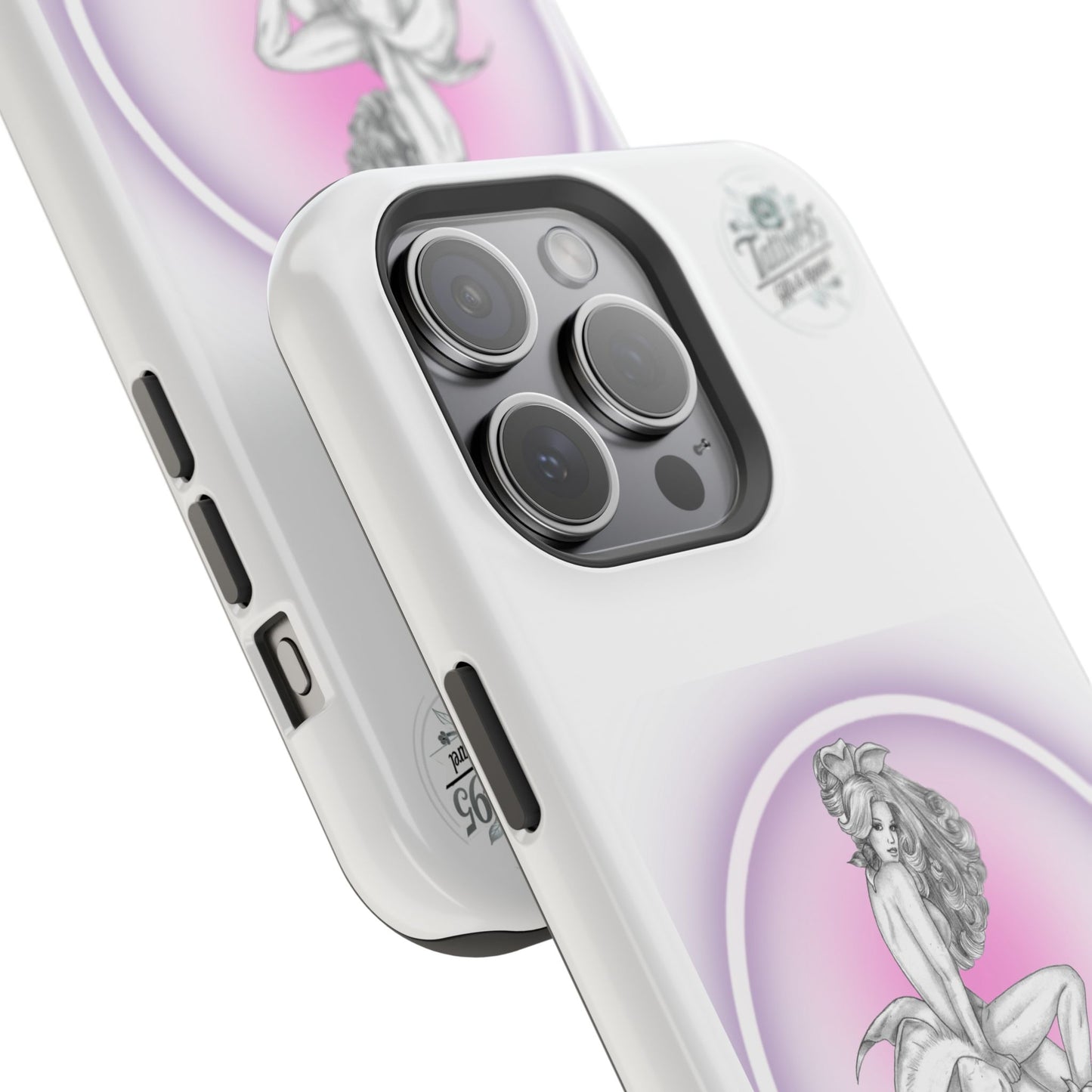 Pretty Bunny Vintage Artwork - iPhone Case