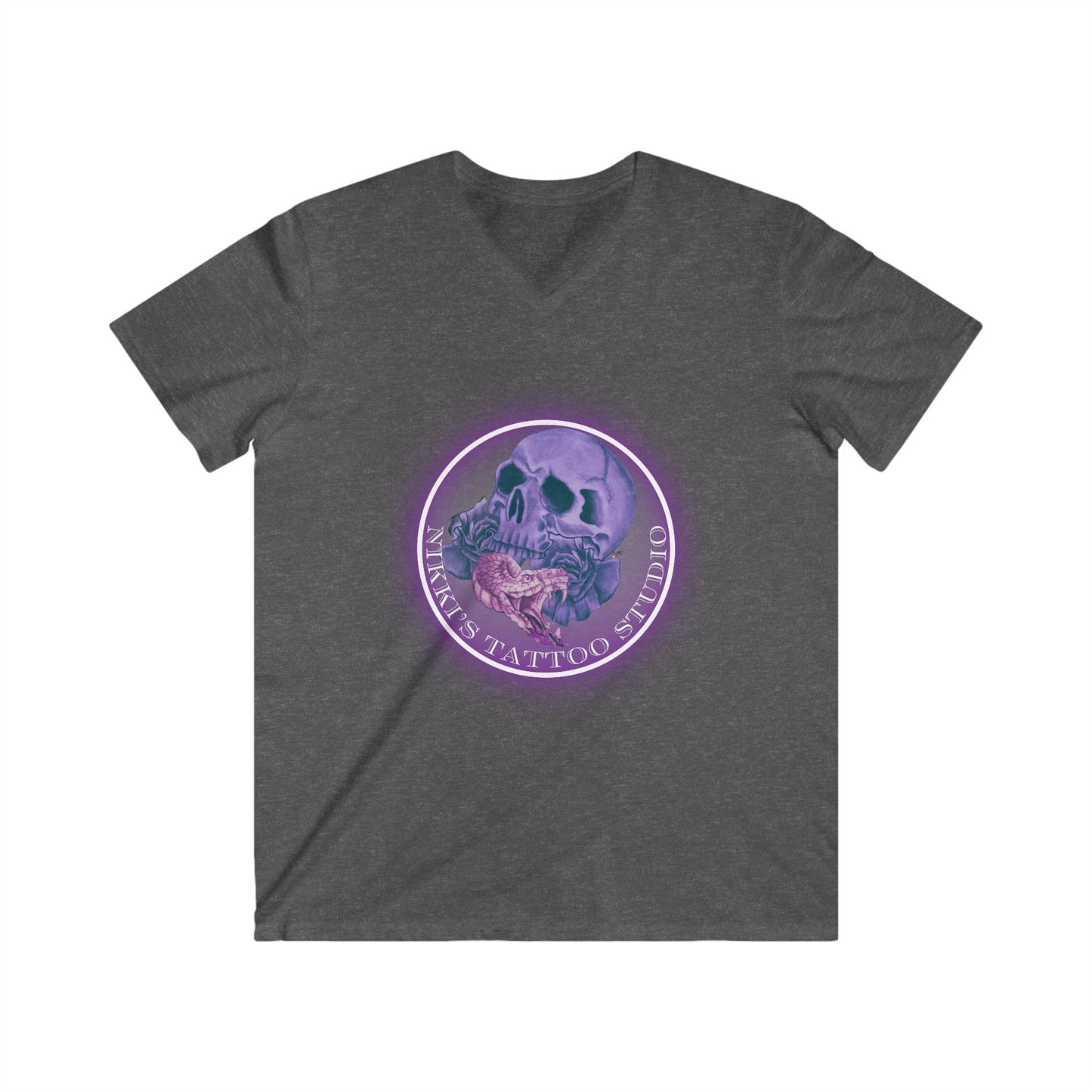Nikki's Tattoo Studio Collection - 30 Year Anniversary Edition - Skull and Snake T-Shirt Vneck