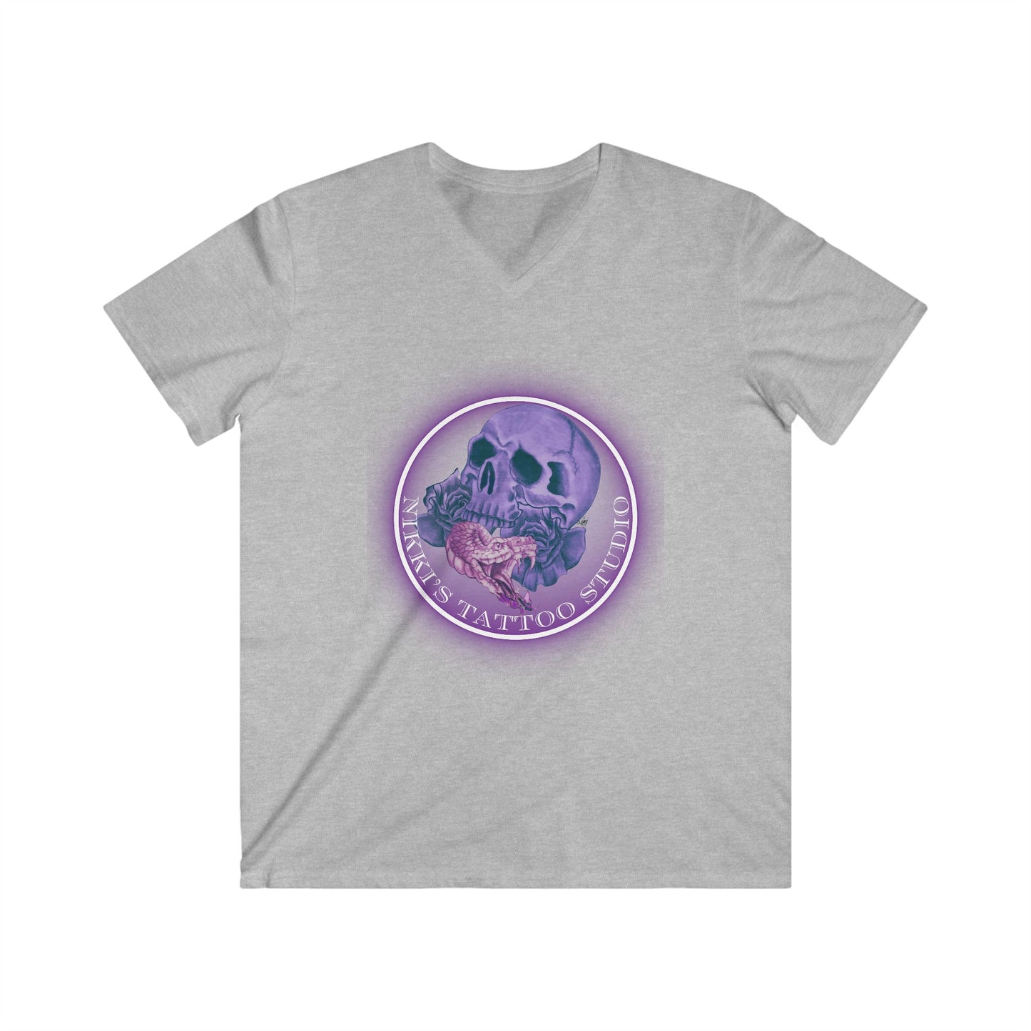 Nikki's Tattoo Studio Collection - 30 Year Anniversary Edition - Skull and Snake T-Shirt Vneck