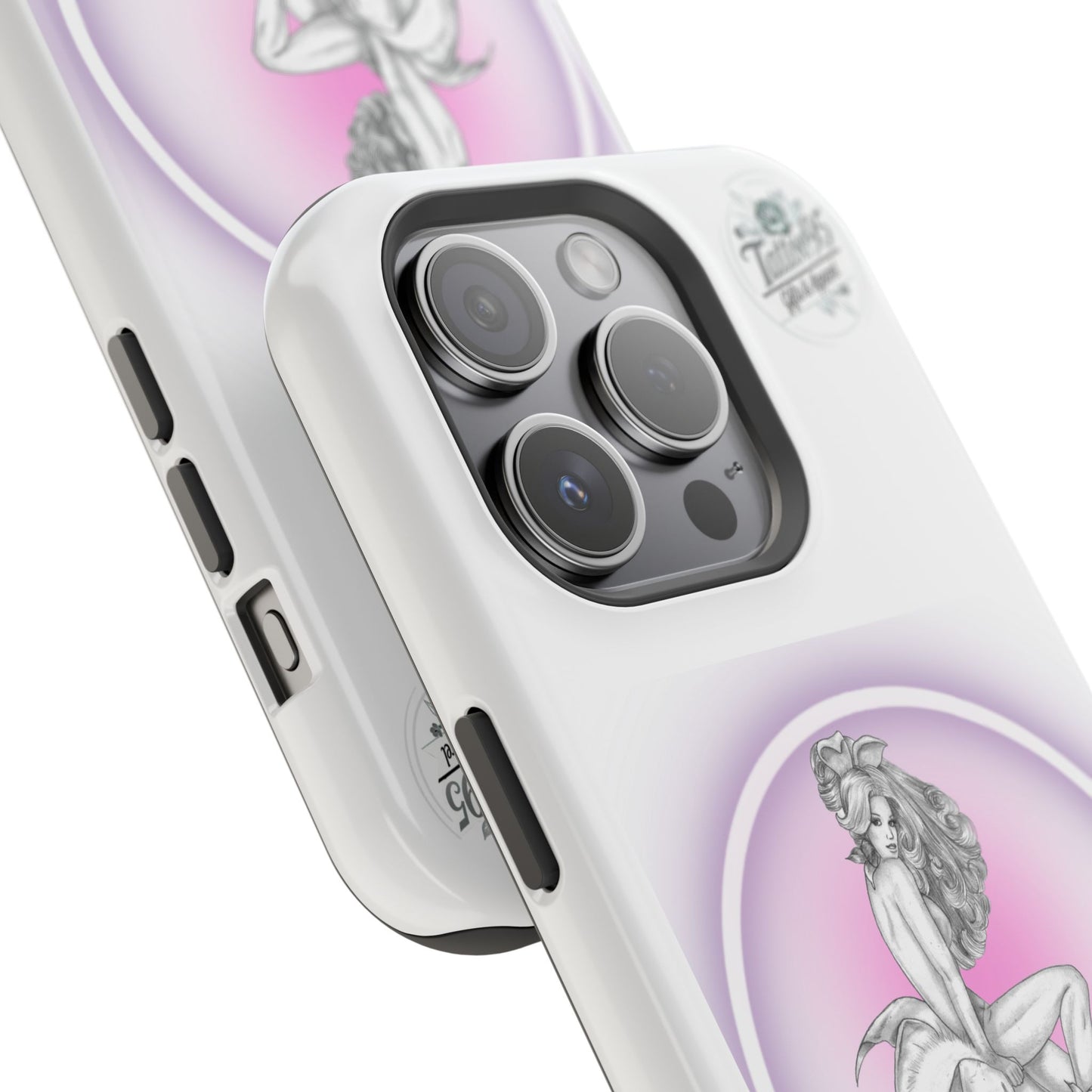 Pretty Bunny Vintage Artwork - iPhone Case