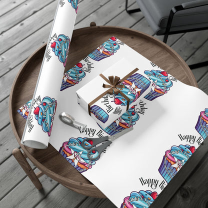 Nikki's Tattoo Studio Collection - Happy Birthday Gift Wrapping - Cupcake
