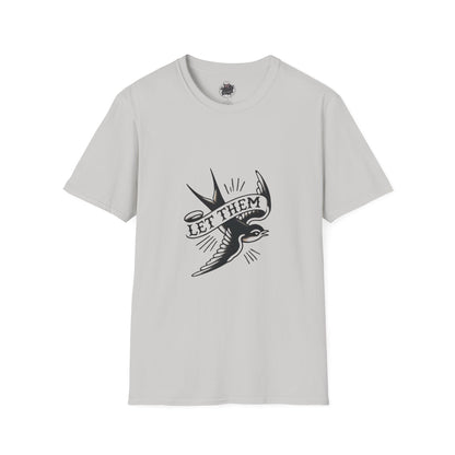 Retro Tattoo 'Let Them' Healing Message T-Shirt
