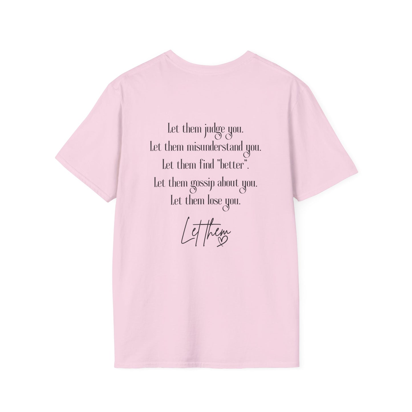 Retro Tattoo 'Let Them' Healing Message T-Shirt