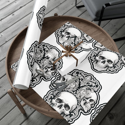 Skulls Filigree - Gift Wrapping Paper