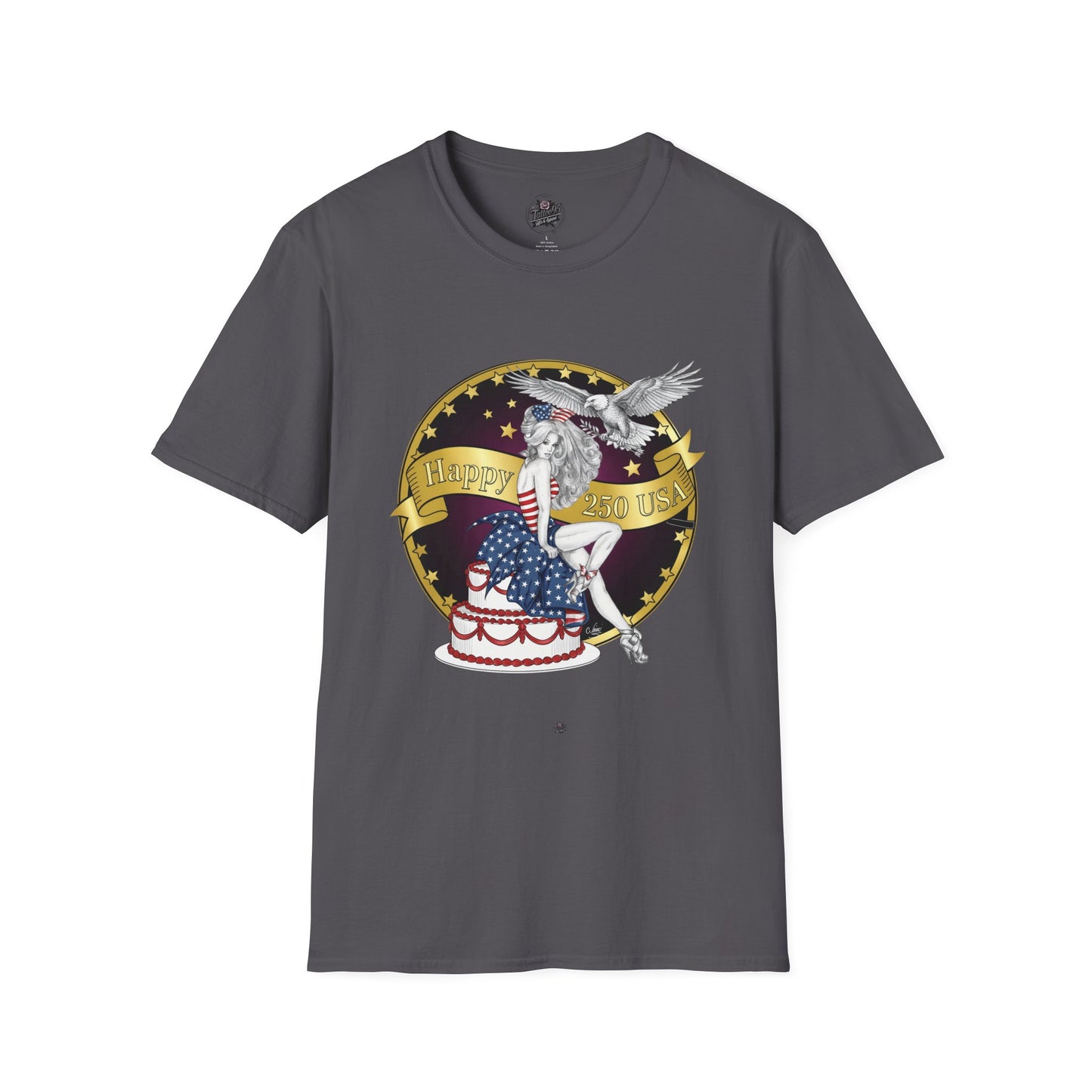 Patriotic '250 Years of Faith in the USA' T-Shirt — Happy Birthday America