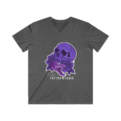 Nikki's Tattoo Studio 30th Anniversary Skull & Snake V-Neck Tee