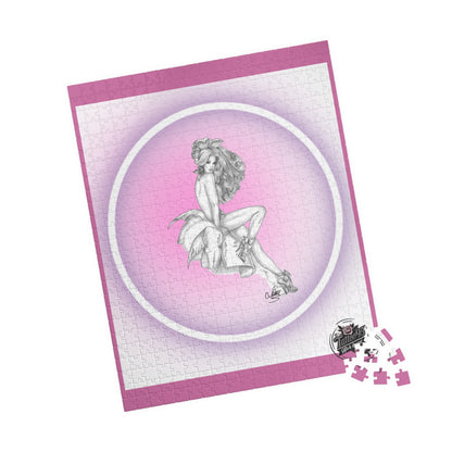 Pretty Bunny Vintage Artwork - Jigsaw Puzzle — PIECES are 110, 252 and 520 Glossy Finish