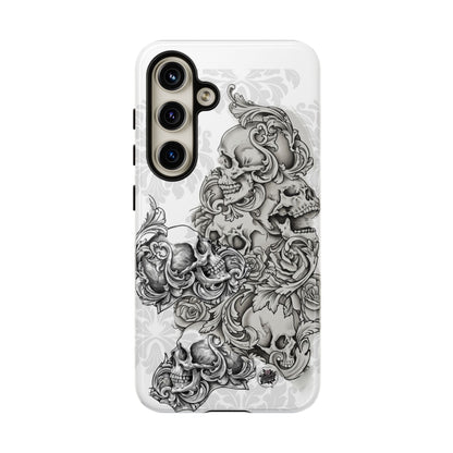 Cascading Skulls - Tough Phone Cases Available in most Galaxy series.