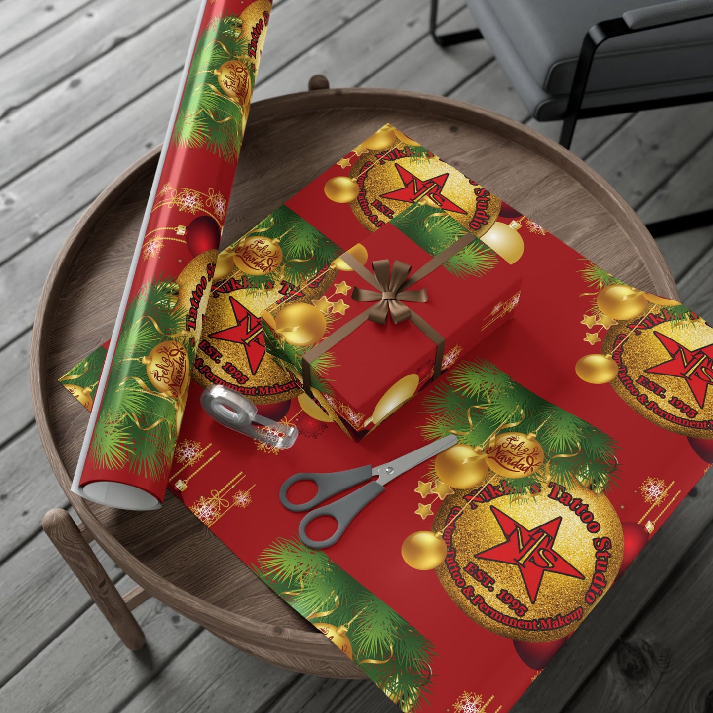 Nikki's Tattoo Studio Collection - Gift Wrapping - ORNAMENTAL Gift Wrapping Paper