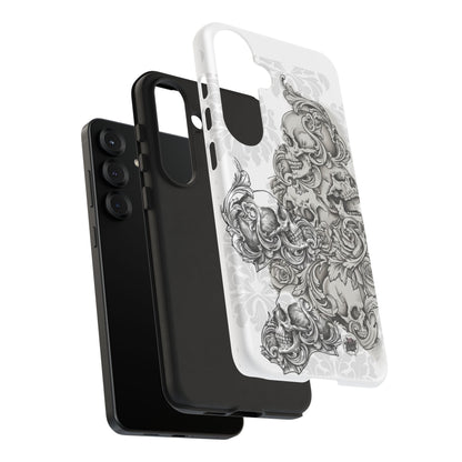 Cascading Skulls - Tough Phone Cases Available in most Galaxy series.