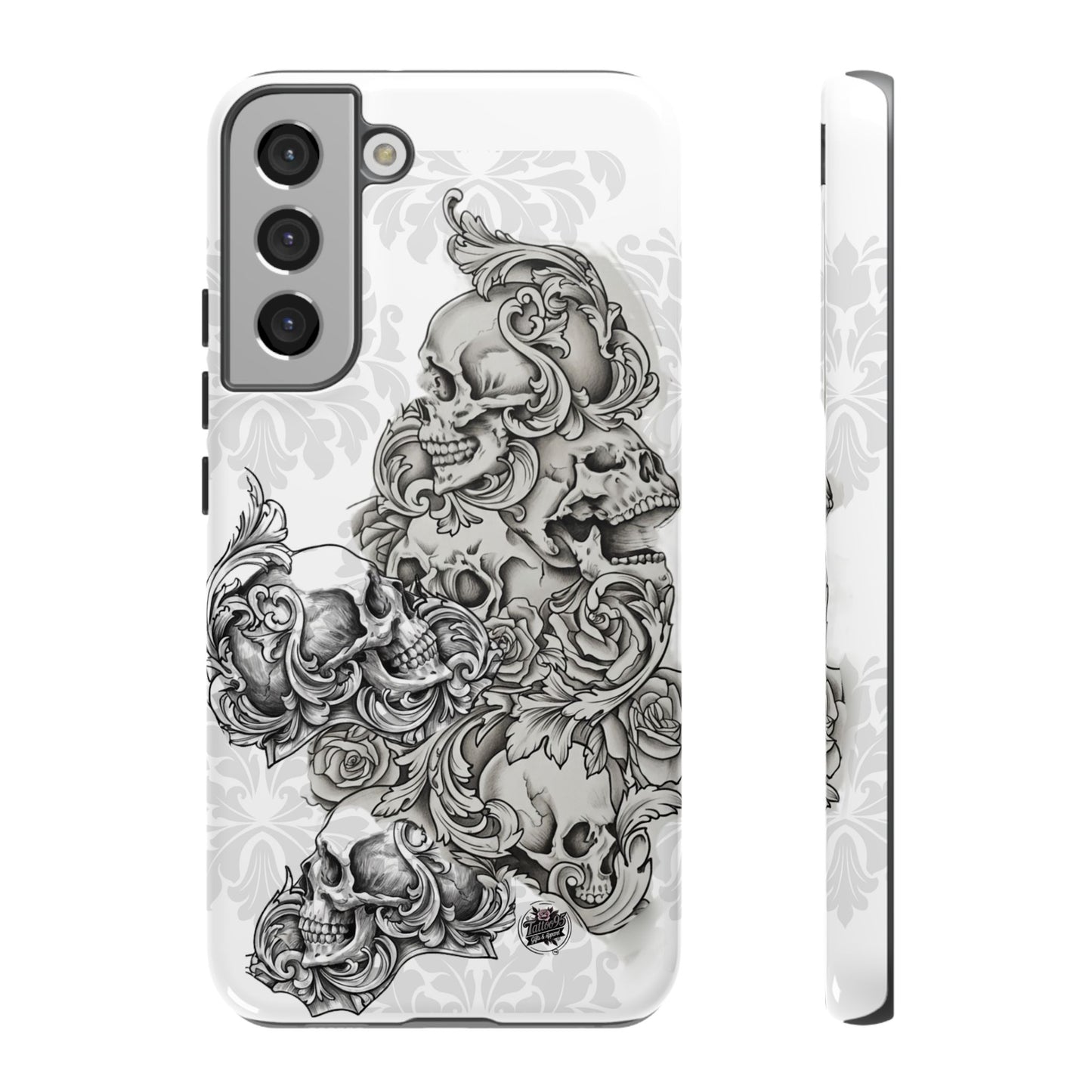 Cascading Skulls - Tough Phone Cases Available in most Galaxy series.