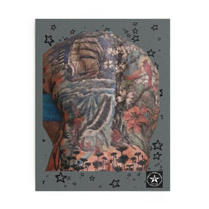 Nikki's Tattoo Studio Collection - Puzzle Game:  Back Tattoo SIZES: 14" x 11", 10" x 8" or 16" x 20"