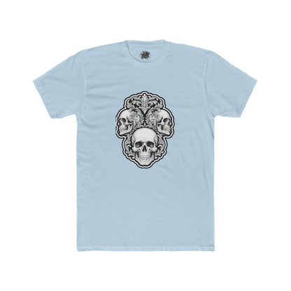Skulls Filigree Crew Tee — Unisex Cotton Skull Filigree T-Shirt