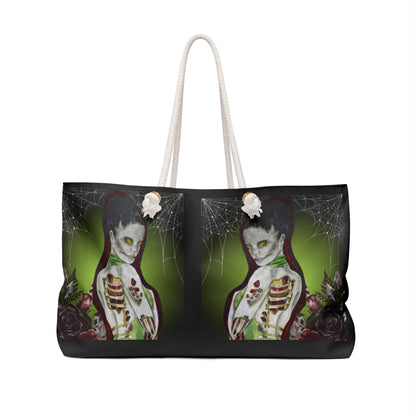 Zombie Lady Deadrah - Black Weekender Bag — Oversized Beach & Travel Tote