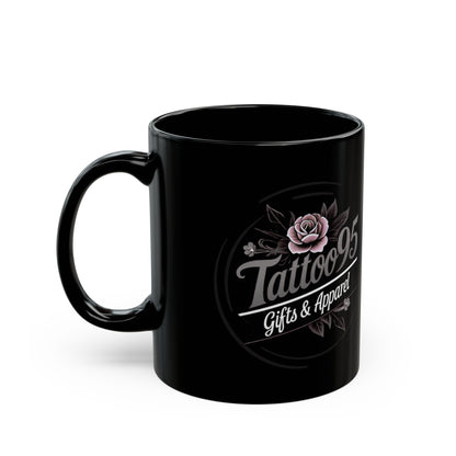 Tattoo95 Gifts & Apparel - Black Ceramic Coffee Mug — 11oz & 15oz