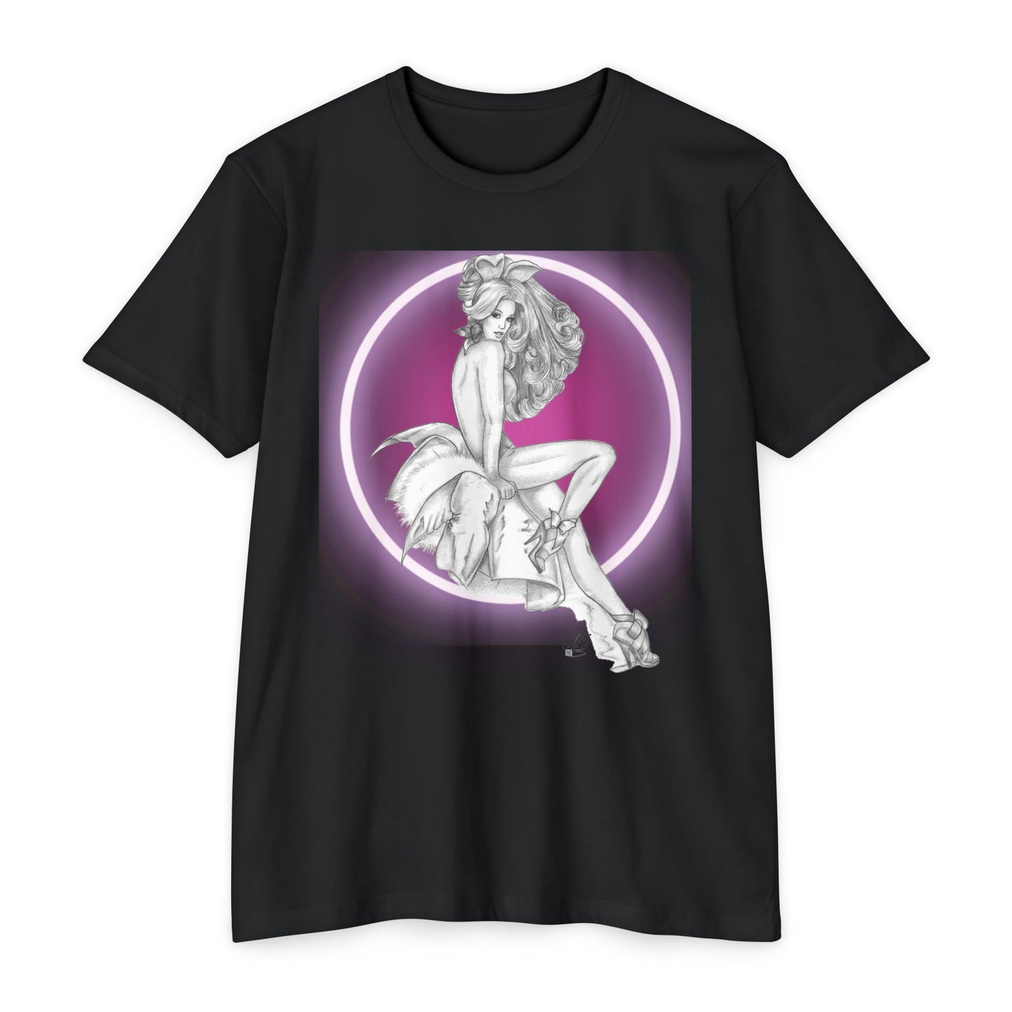 Pretty Bunny Vintage Artwork - Unisex TShirt