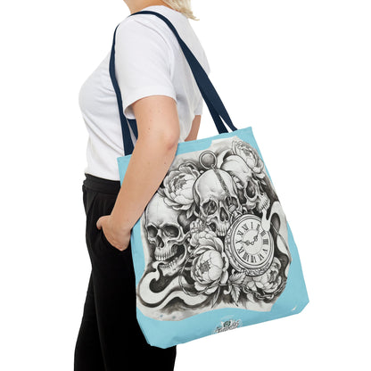 Skull Time - Tote Bag — Gothic Vintage Tattoo Art